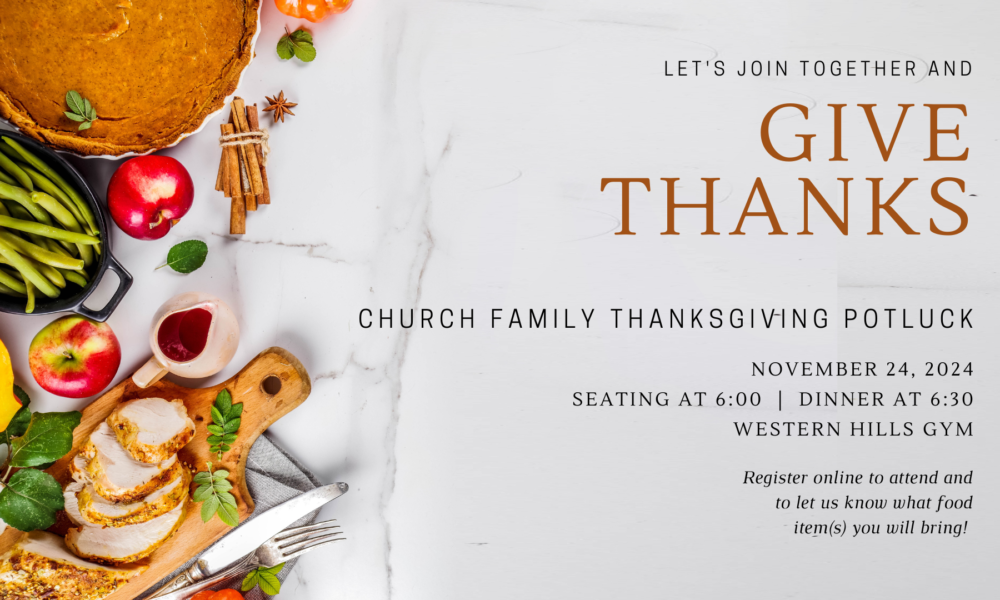 Church Family Thanksgiving Potluck