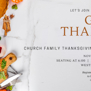 Church Family Thanksgiving Potluck